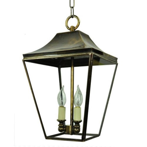 Limehouse Landelijke hanglamp Knightbridge 2-lichts 48cm - gepolijst nikkel (N) - 592BP3