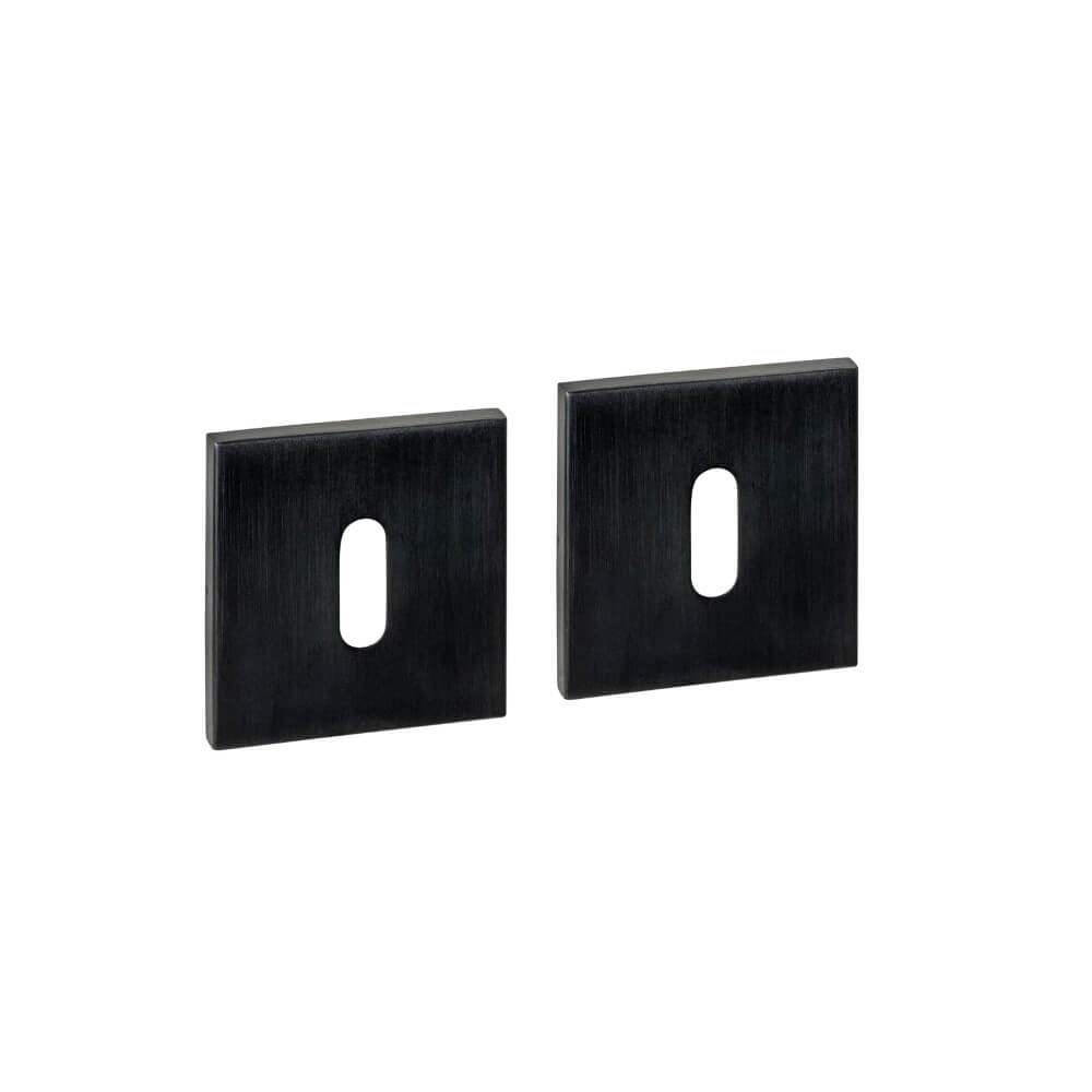 Intersteel Set van 2 sleutelrozettenTira vierkant zwart 53x53mm - 1323.103086