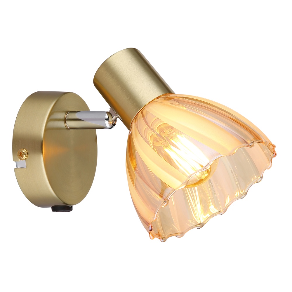 Globo Wandlamp Zachery goud - 54315M-1
