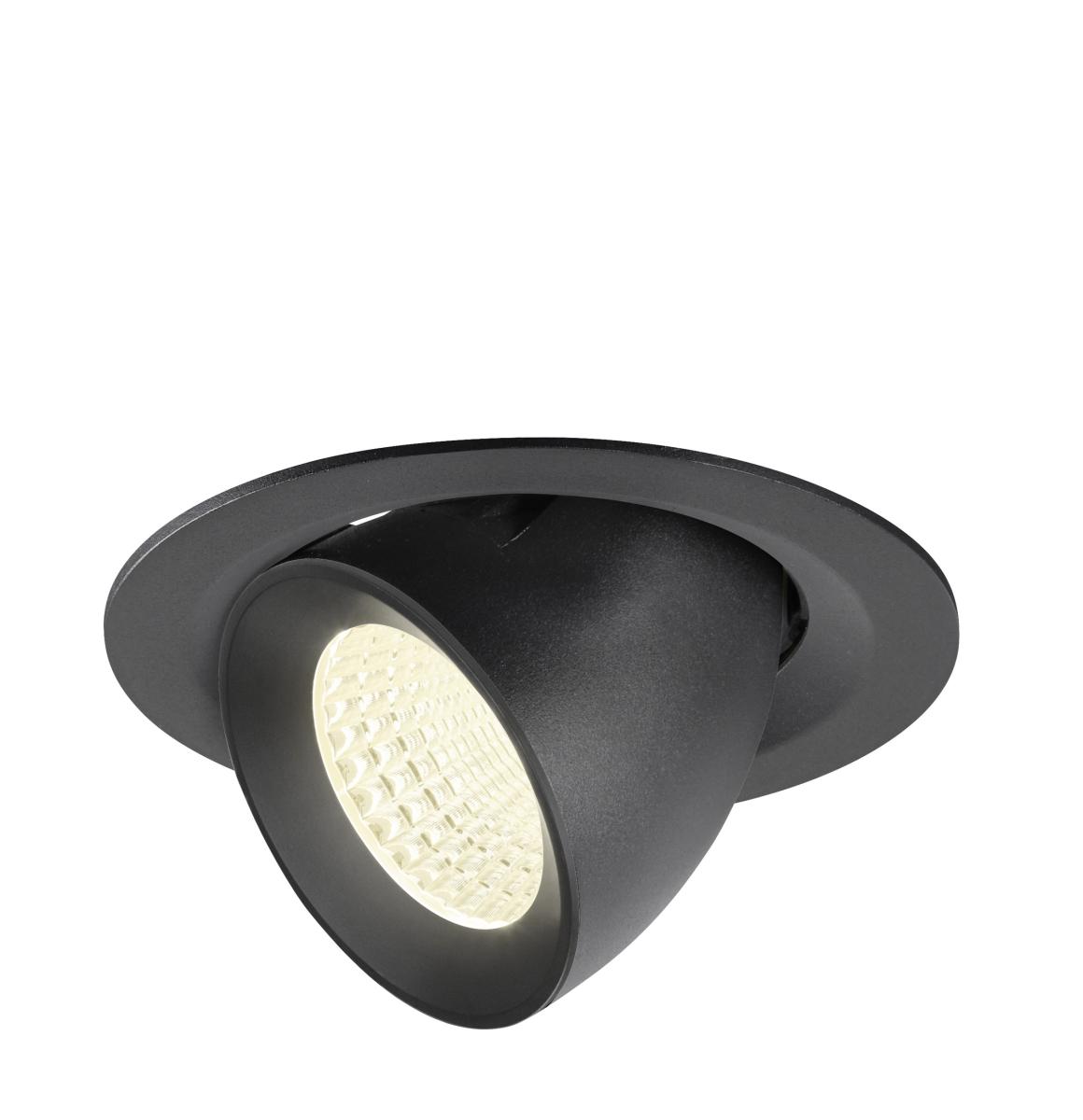 SLV InbouwspotNuminos Gimble M zwart 4000K - 55gr - 1009583