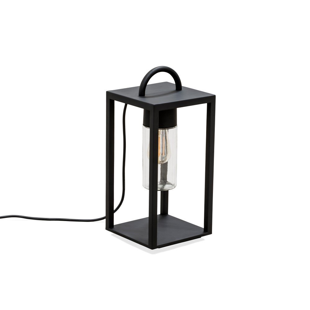 KonstSmide TerraslampBologna 45cm zwart met helder glas - 7532-750