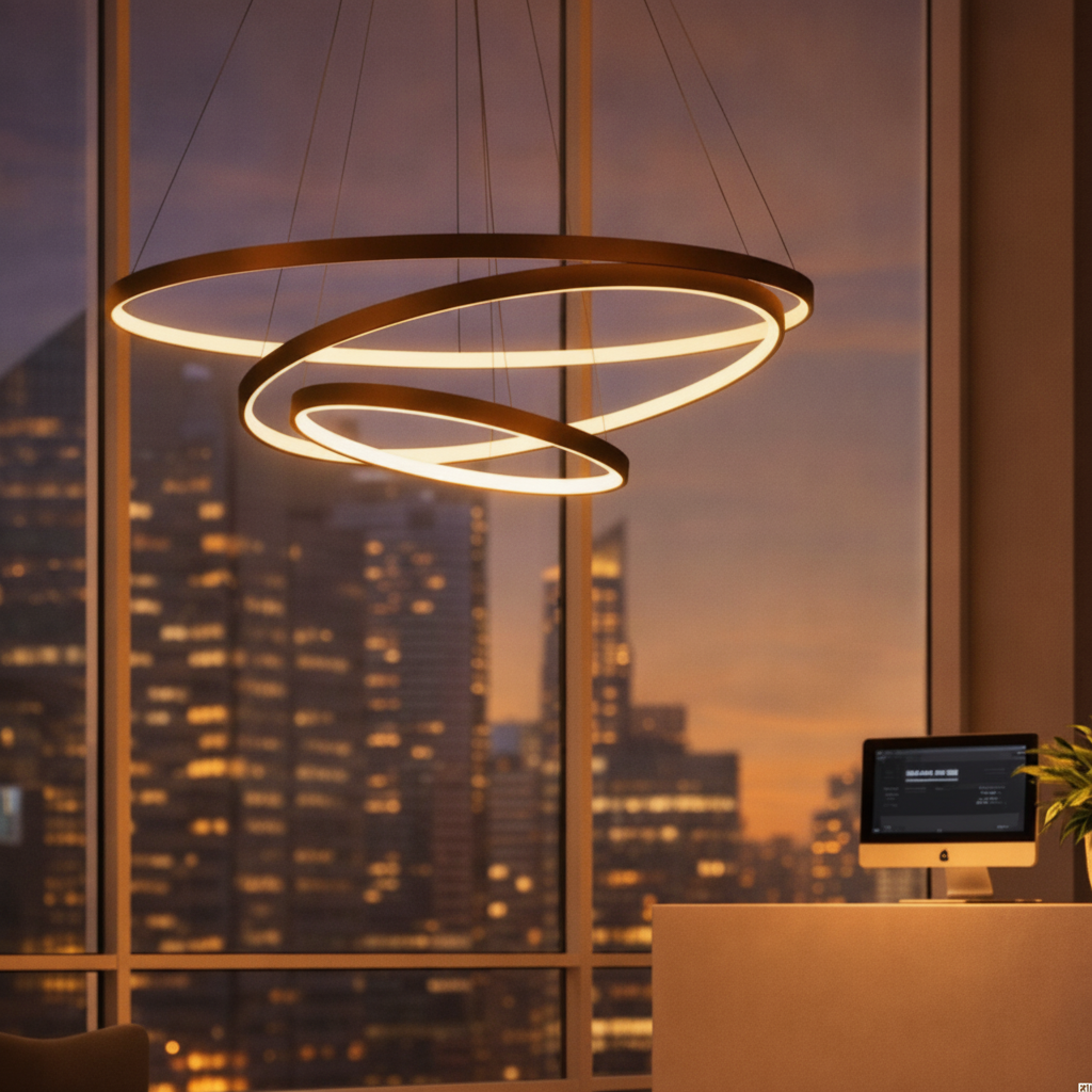 Design hanglamp Ferrol koffie bruin triple