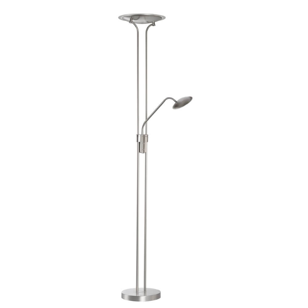 Fischer & Honsel Nikkel vloerlampTallri dimbaar - 40490