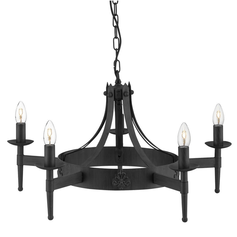 Searchlight Kasteel kroonluchterCartwheel II Ø 67cm - 2425-5BK