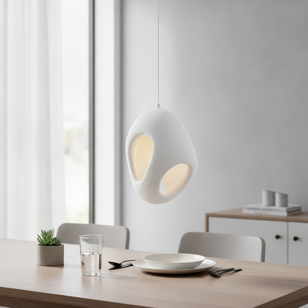 Lyora Natuurlijke hanglamp Tempus wit 40cm - 109316