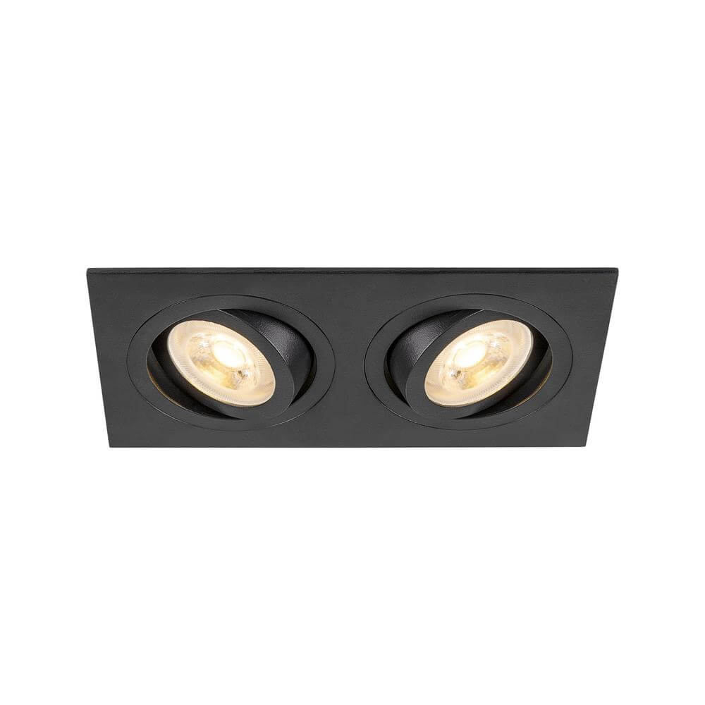 SLV Zwarte inbouwspotNew Tria 155 rechthoekig - 1008510