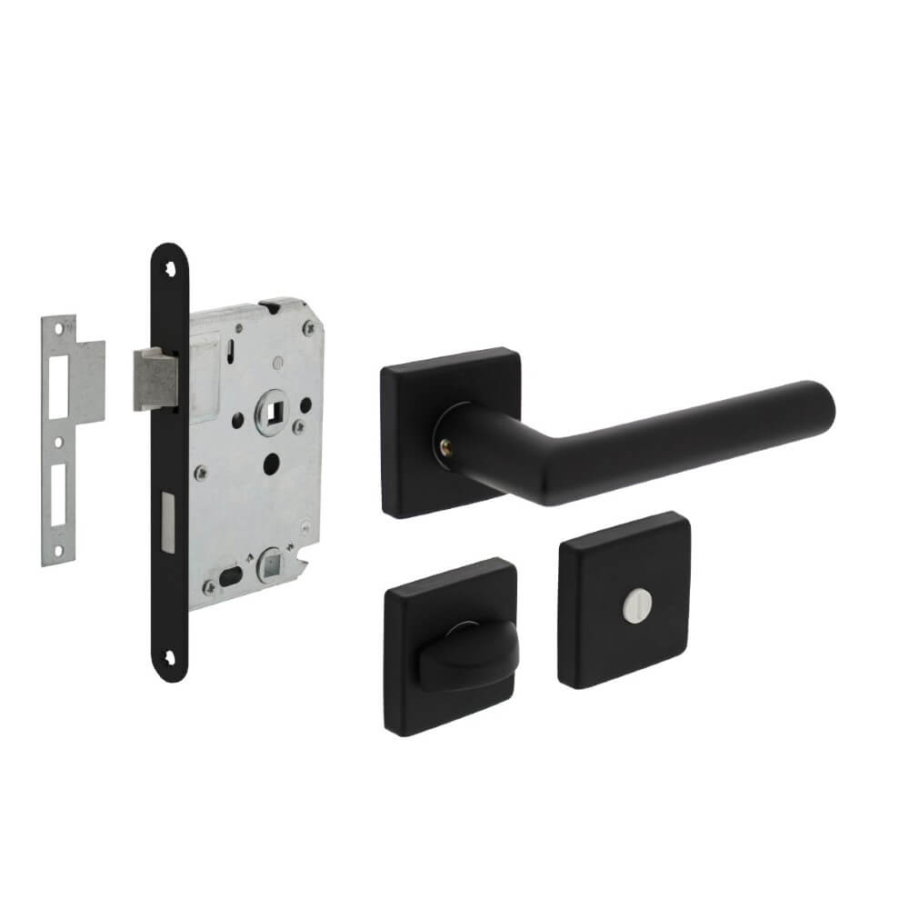 Intersteel Compleet deurklinksetBroome zwart toilet - 0023.005899