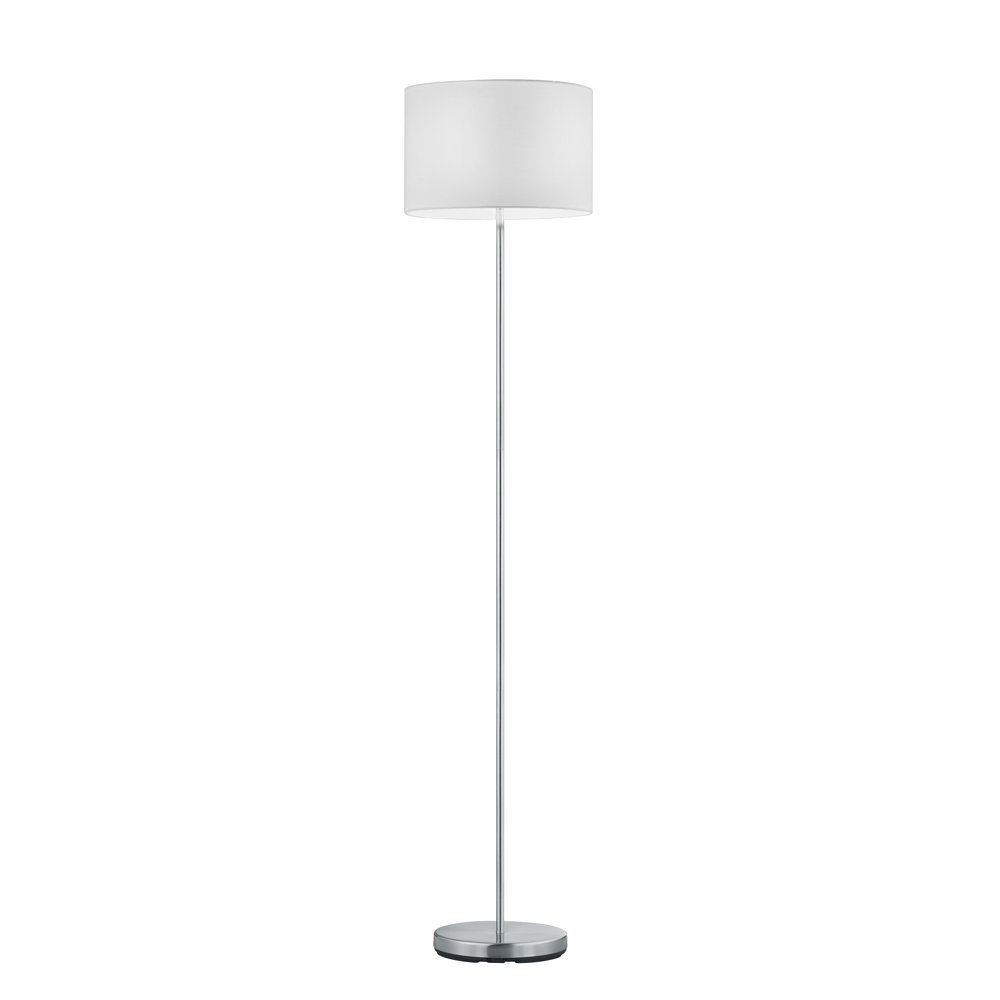 Trio Design vloerlampSeries 4611 mat chroom met witte lampenkap - 401100101