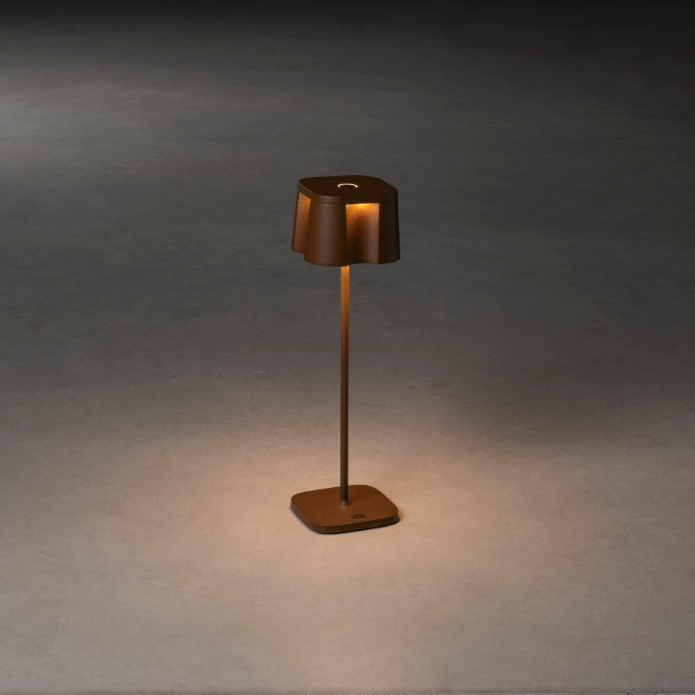KonstSmide Roestbruine tafellampNice oplaadbaar - 7818-970