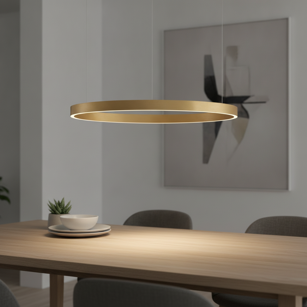 Lyora Gouden hanglampElowen design Ø 80cm - 110236
