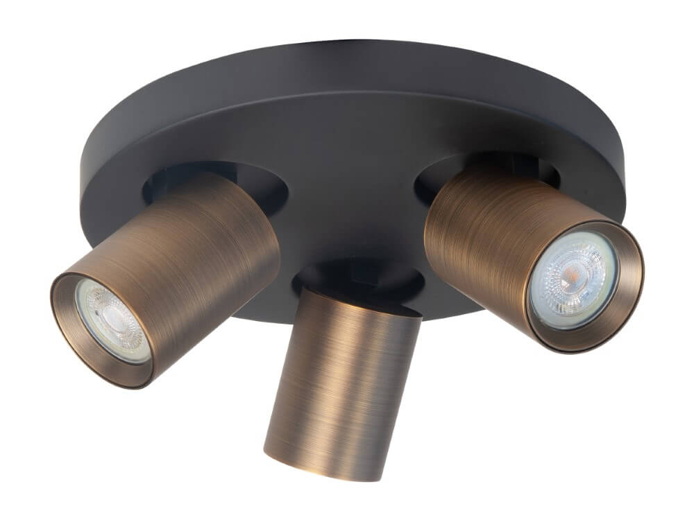 Highlight Opbouwspot Oliver 3-lichts brons - S7157.32
