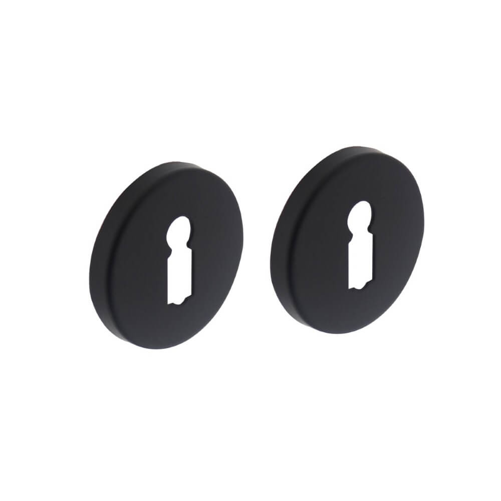 Intersteel Set van 2 sleutelrozettenTira rond zwart verdekt - 0023.318686