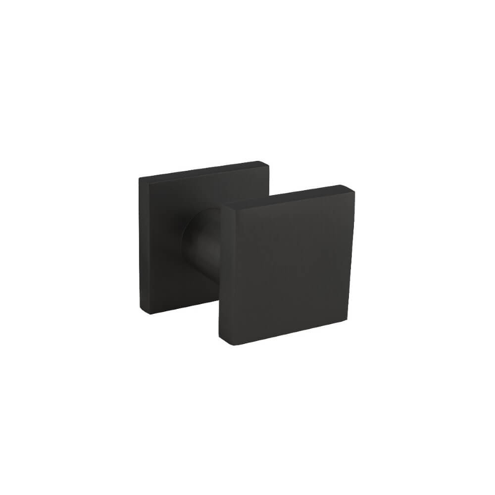 Intersteel Vierkante voordeurknopCastor eenzijdige montage aluminium zwart - 0023.392912