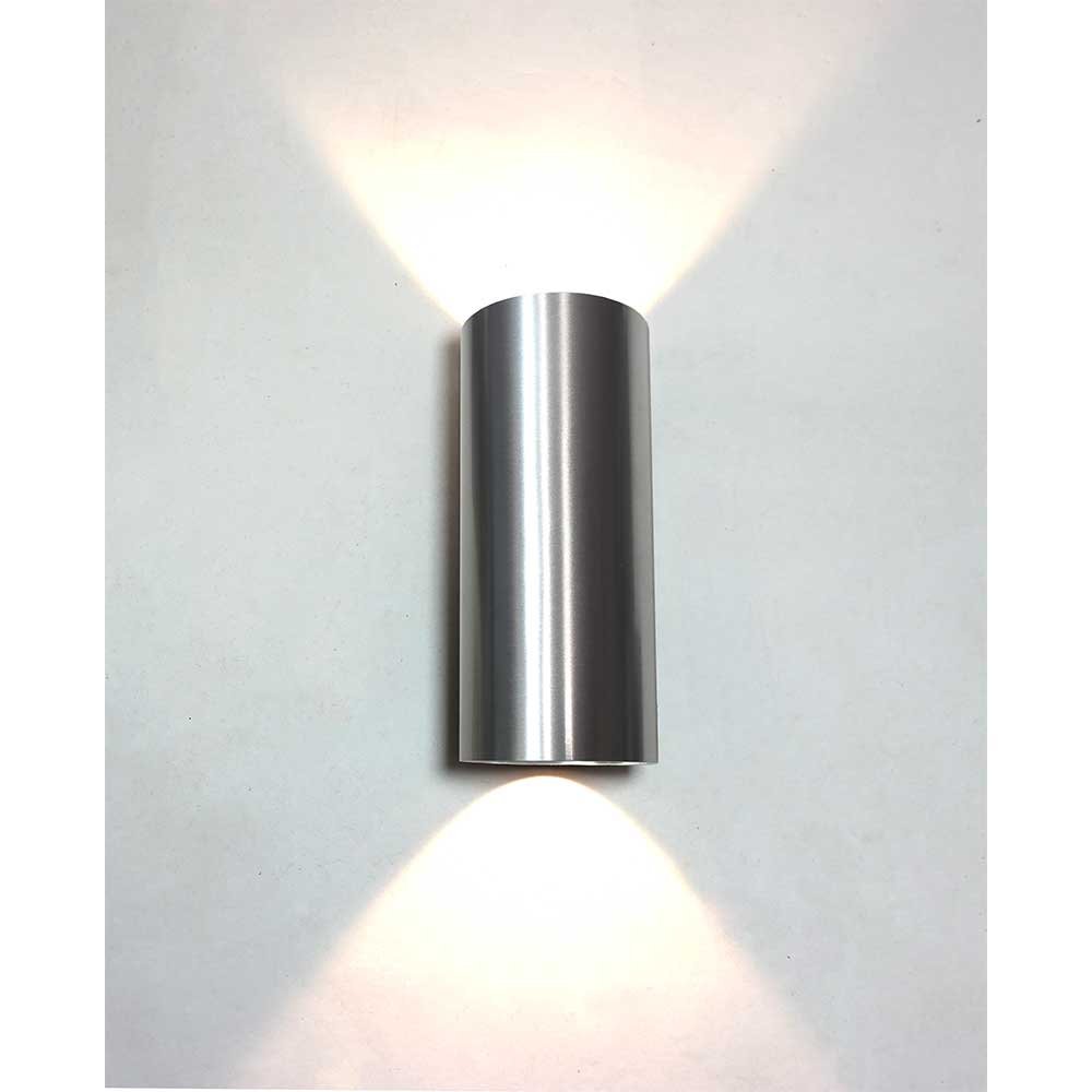 Artdelight Buitenlamp up/downBrody alu - 7cm - WL BRODY2 ALU