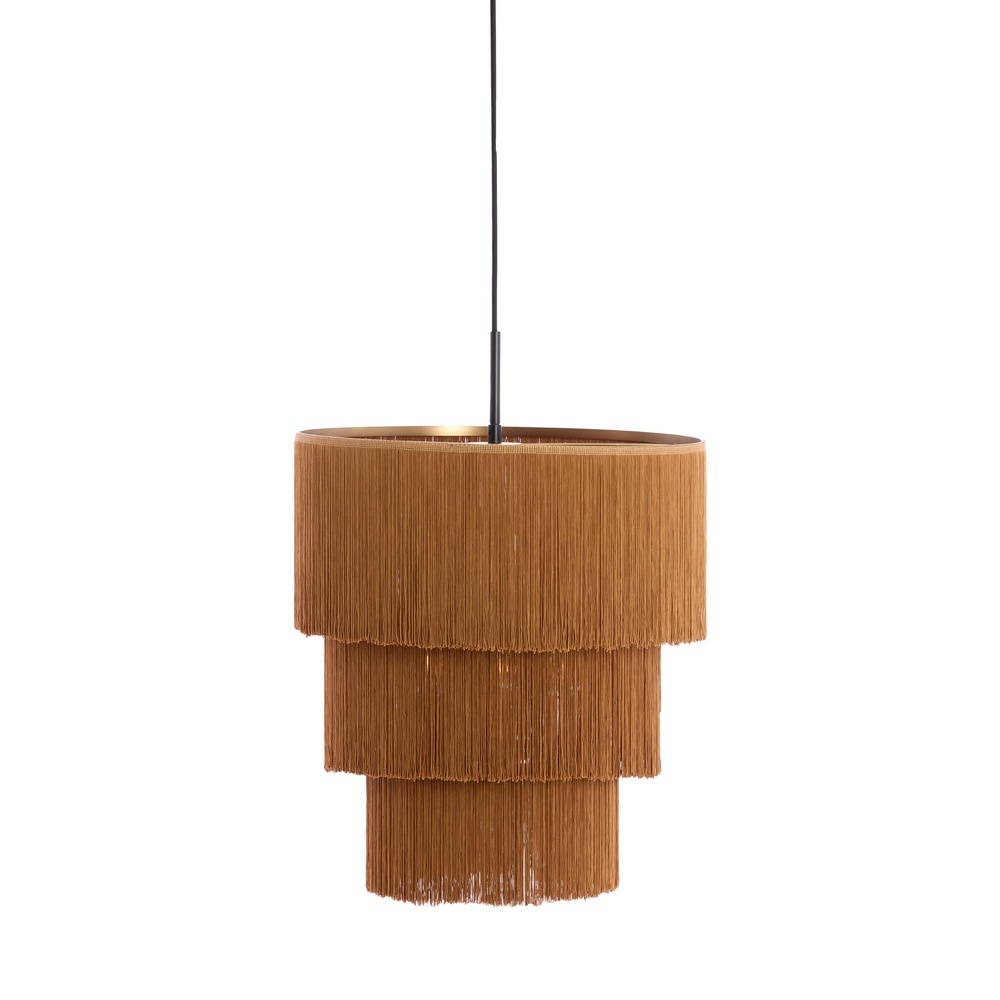 Light & Living Touwtjes hanglamp Malaika Ø 45cm - bruin - 2990882