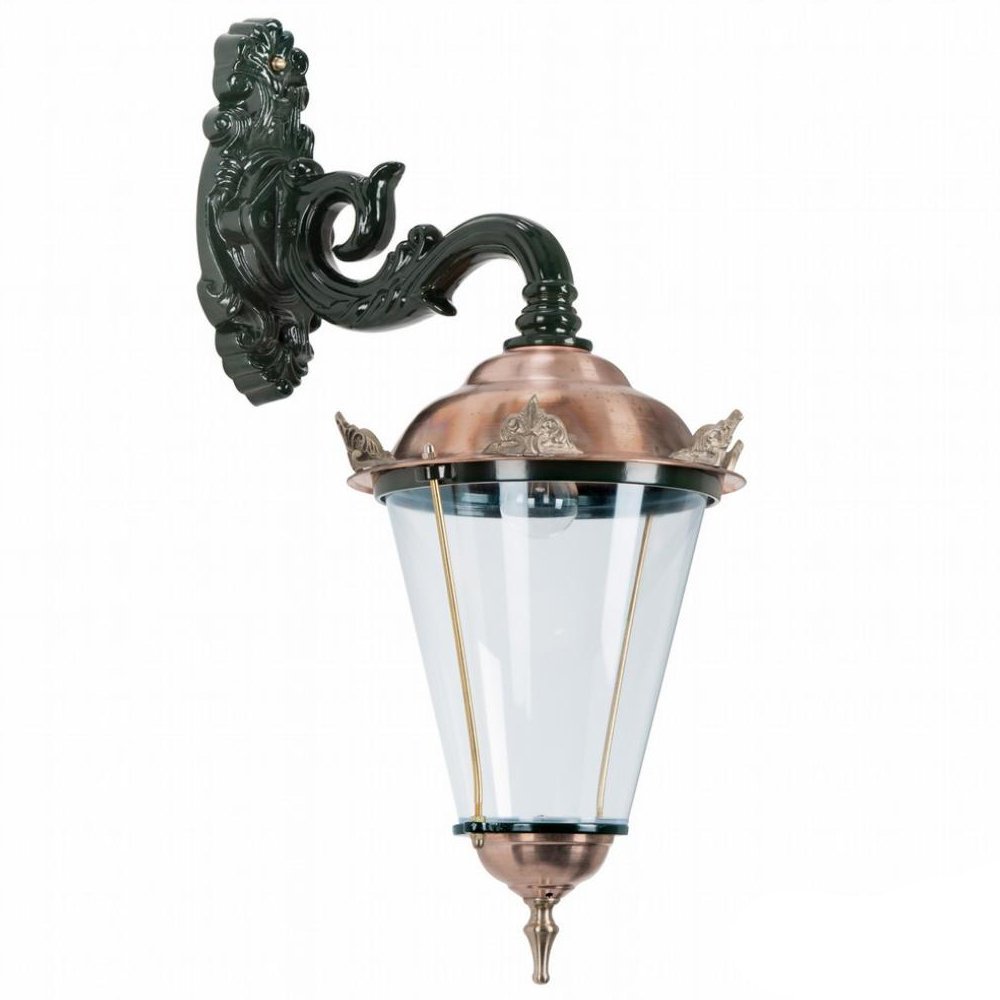 KS Verlichting Nostalgische wandlampVolendam 3 met kronen - groen - 1308
