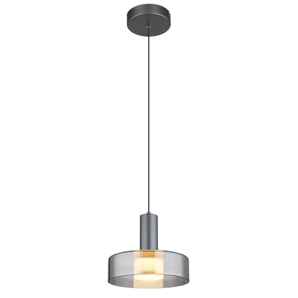 Globo Strakke hanglampGrant grijs Ø 22cm - 16019H