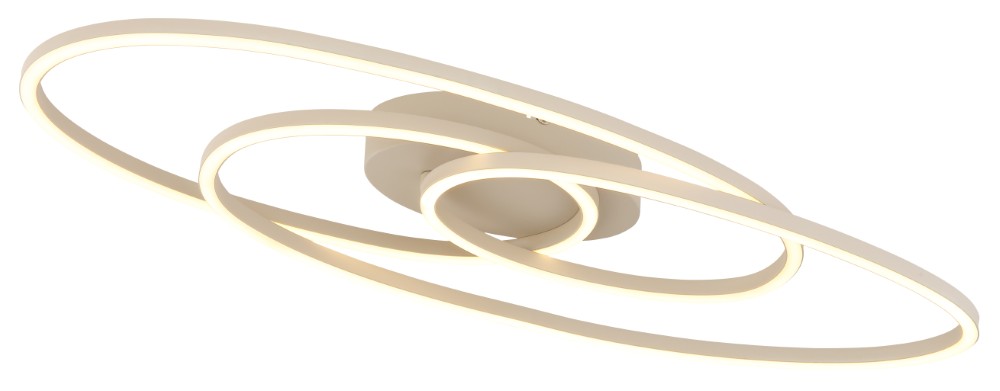 Globo Design plafondlamp Spira zand bruin - 67177-24S