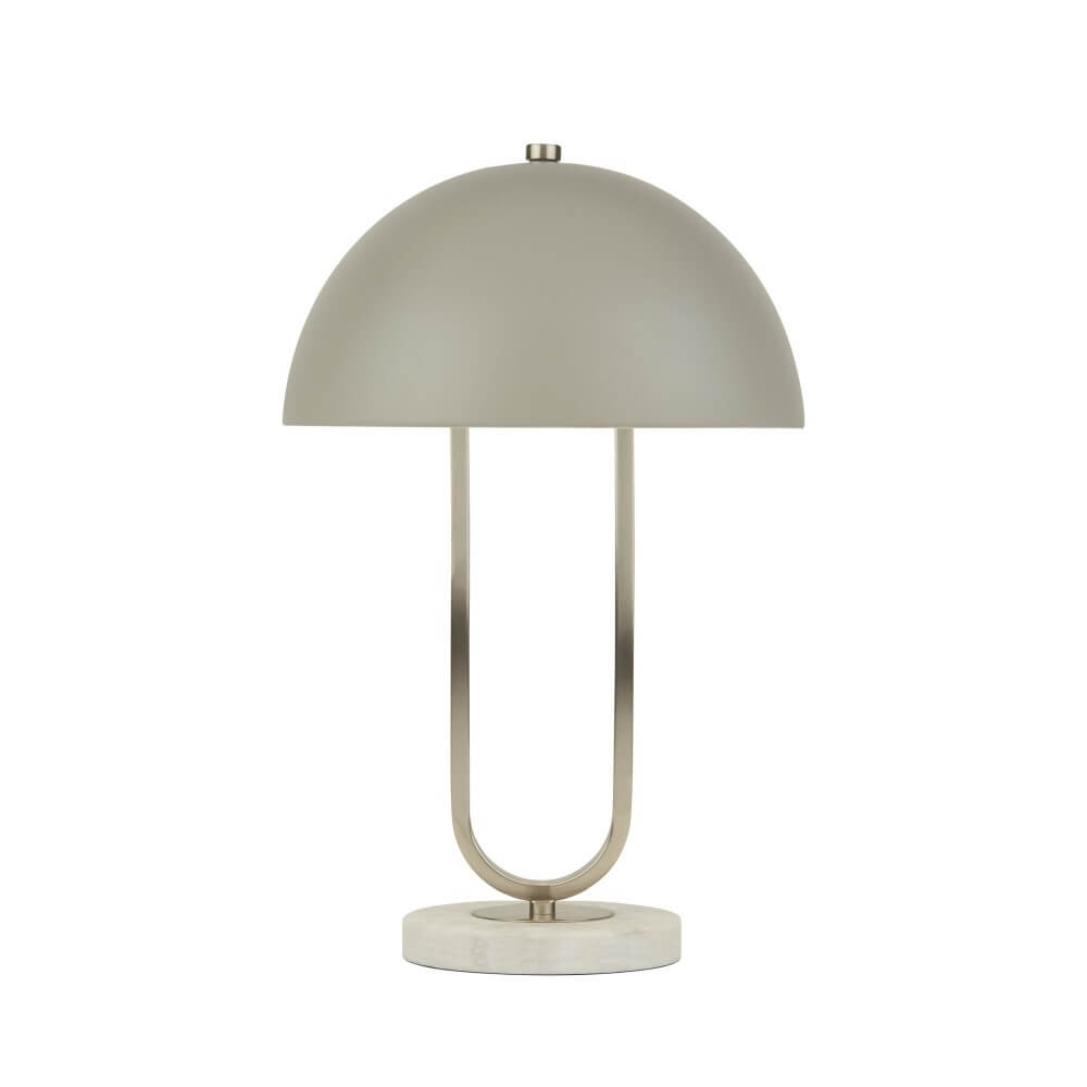 Searchlight TafellampTablu marmer met witte kap - EU60949GY