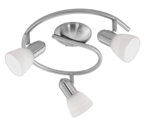 Eglo PlafondspotDakar 1 3-lichts nikkel mat - 88475