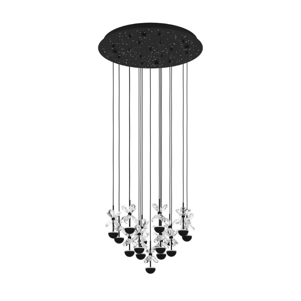 Stars of Light Zwarte hanglamp Pianopoli 2 Ø 50cm - 390277