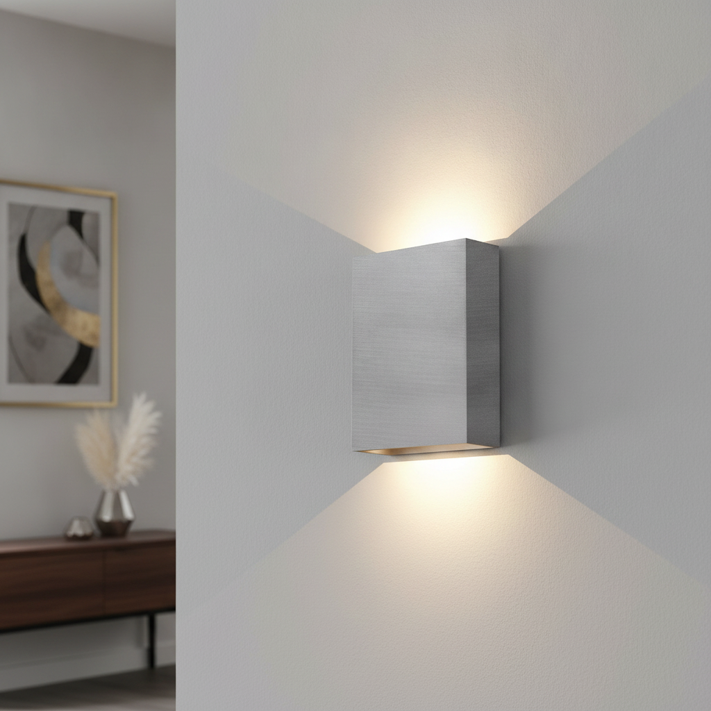 Artdelight Strakke wandlamp Memphis gun metal - WL MEMPHIS GM