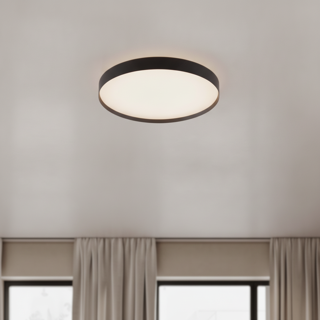 Lyora PlafonniereRoi zwart Ø 50cm - 111051