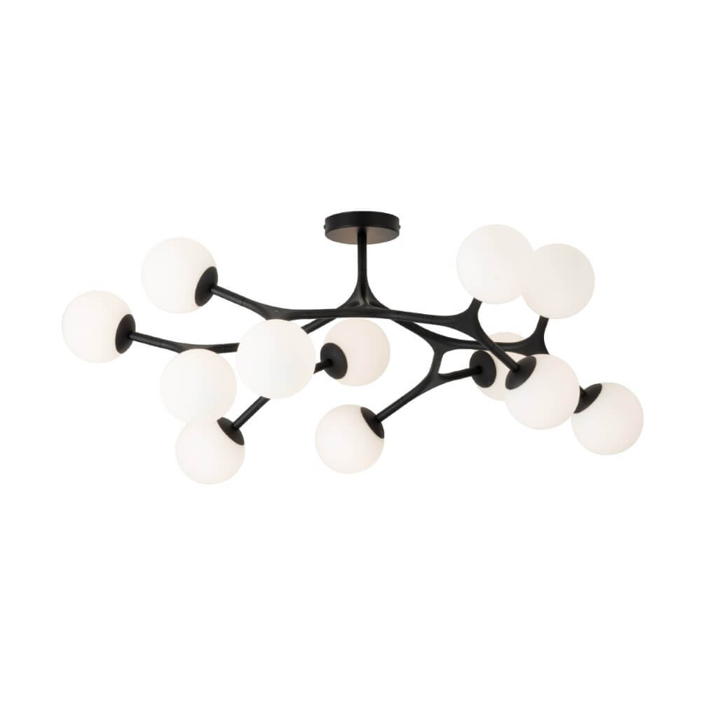 Stars of Light Design plafondlampMaragall 12-lichts zwart - 39529