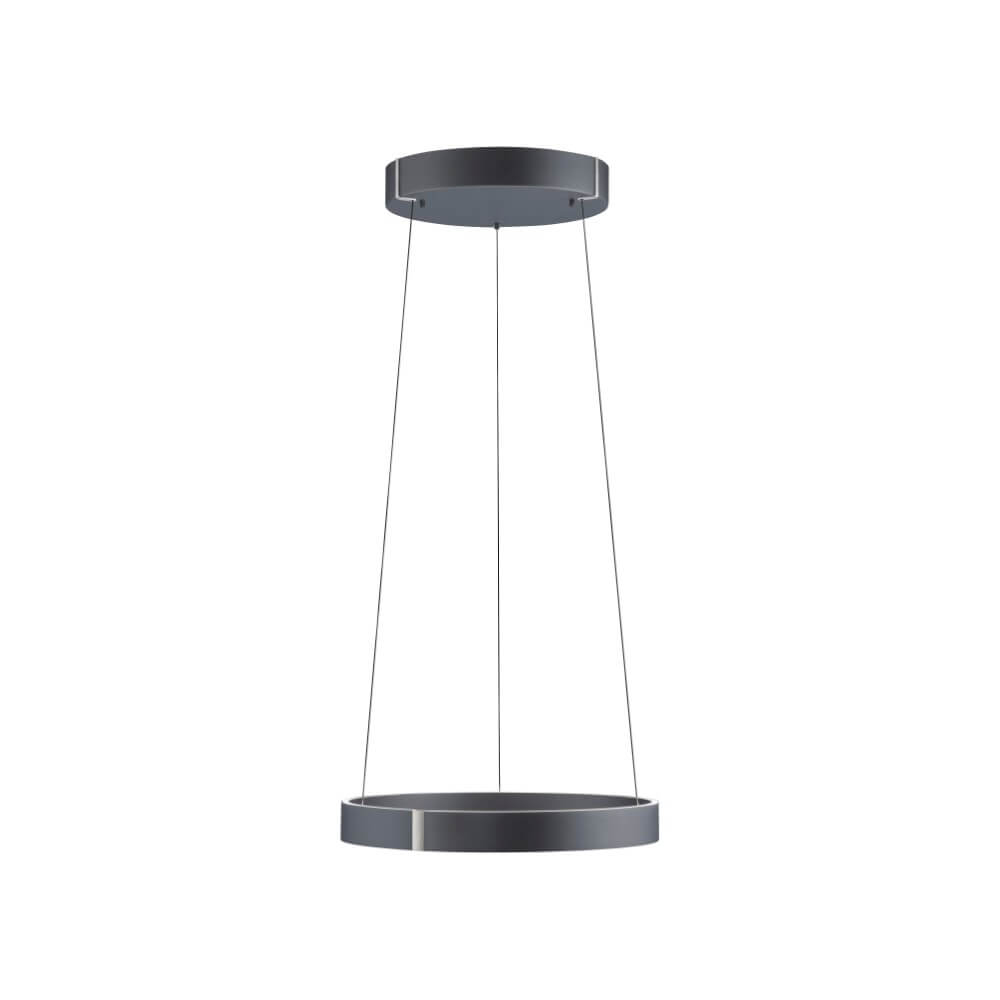 Paul Neuhaus Ronde hanglamp Pure E-Clipse grijs Ø 50cm - 2560-15
