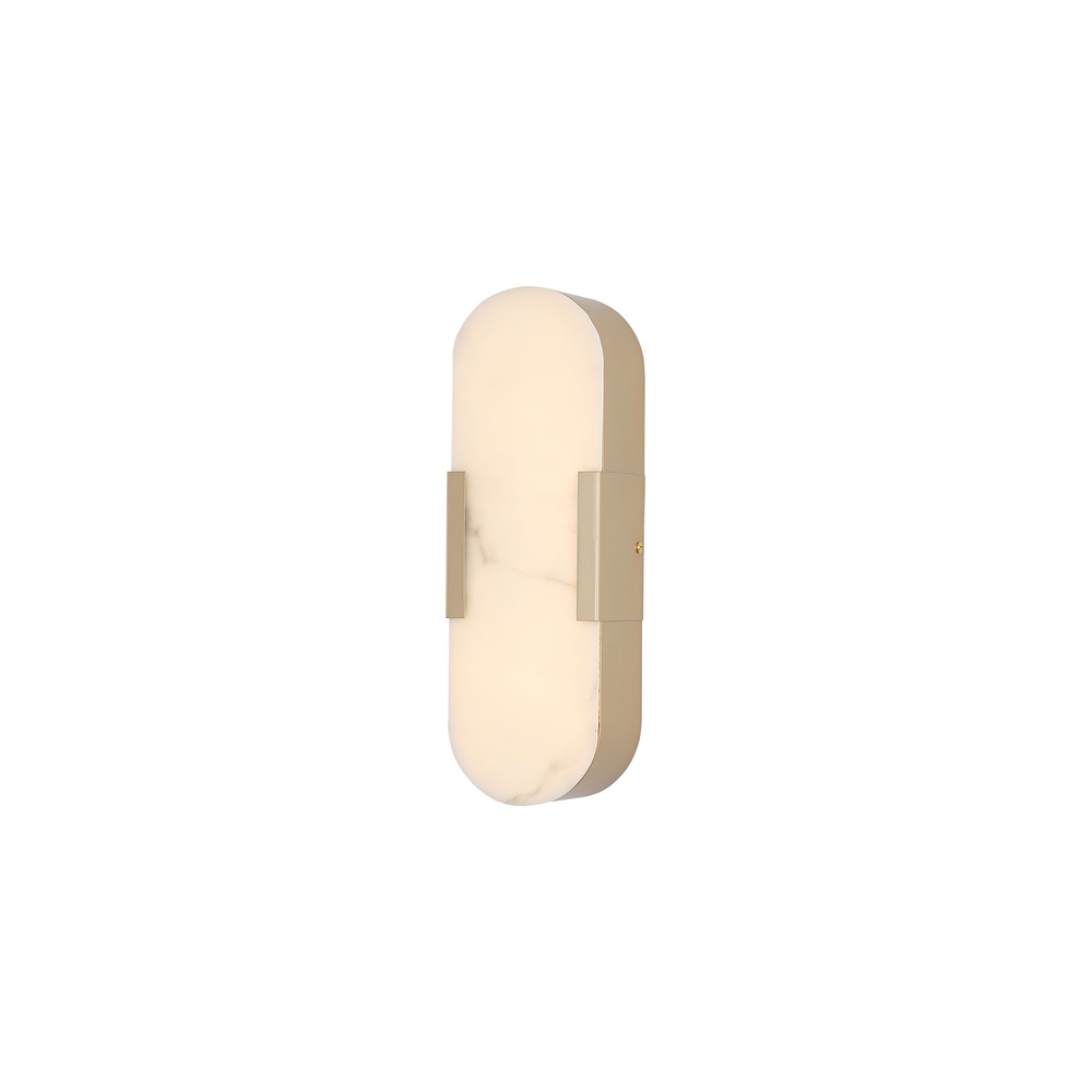 Searchlight WandlampOpaline goud 35cm - 11138GO