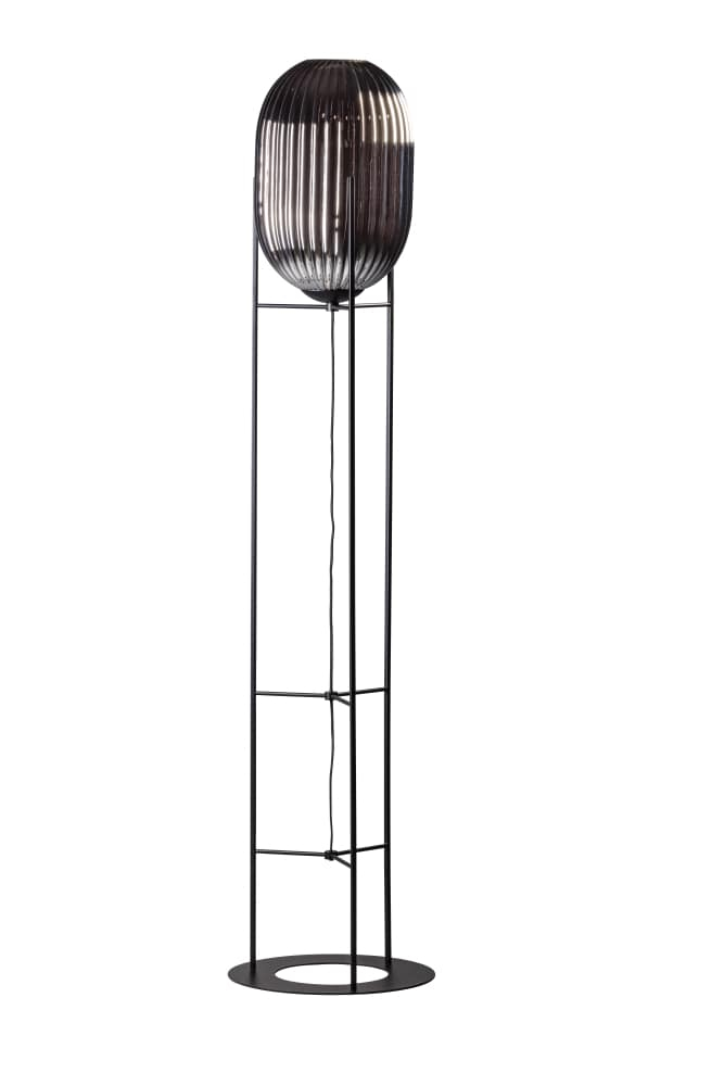 ETH VloerlampGlamm 176cm zwart met spiegelglas - 05-VL8370-3036