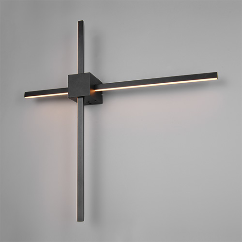 Trio Moderne wandlampCassino zwart 67,5cm - 237770132
