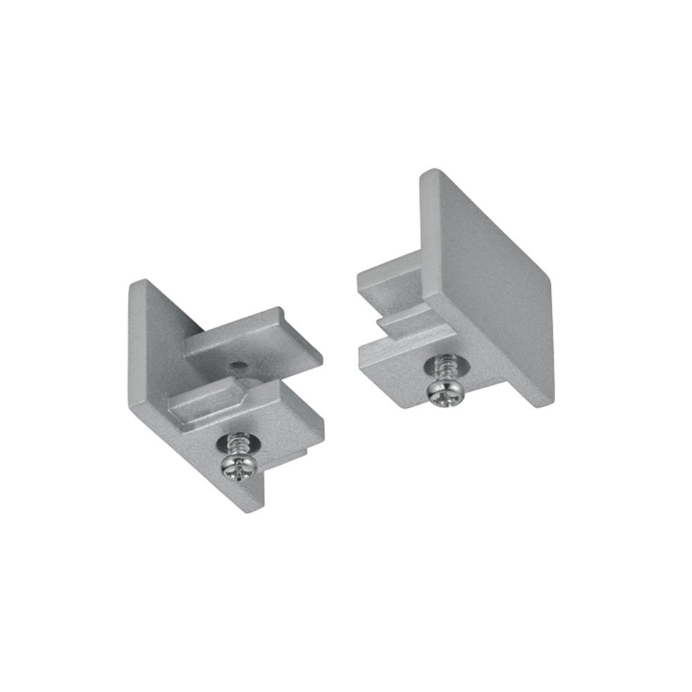 Trio Eindkap grijs Duoline voor 2-fase railverlichting - 703087