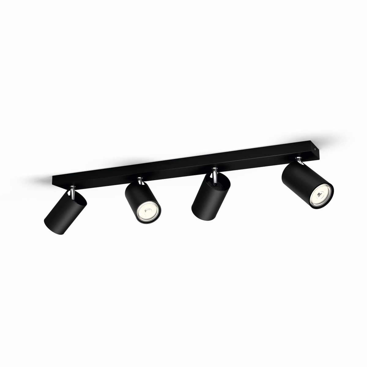 Philips SpotlampKosipo 4-lichts zwart - 5059430PN