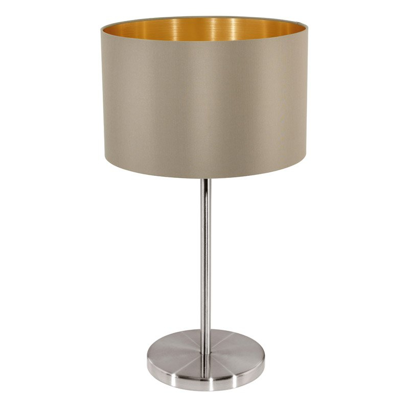 Eglo Landelijke tafellamp Maserlo Beige/Goud - 31629