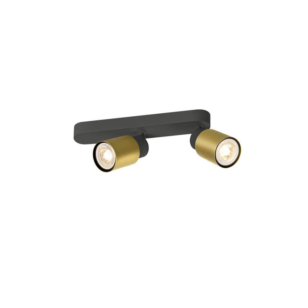 SLV SpotPuri 2.0 Tube zwart-goud dubbel - 1008309