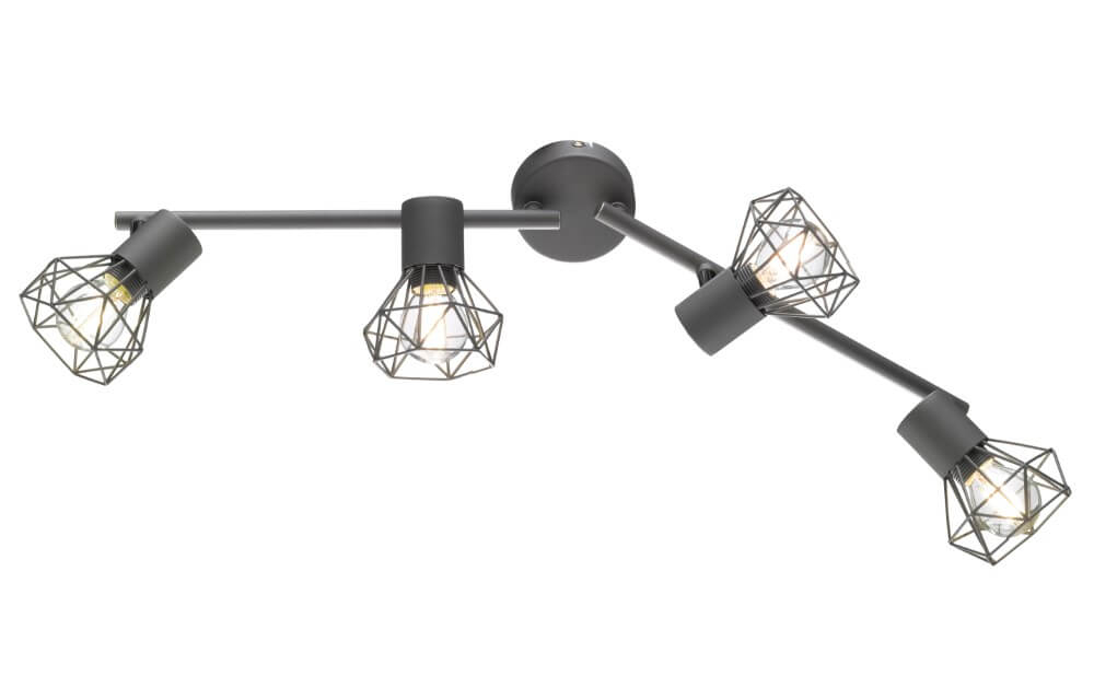 Fischer & Honsel Trendy plafondspotRan 4-lichts - 22266
