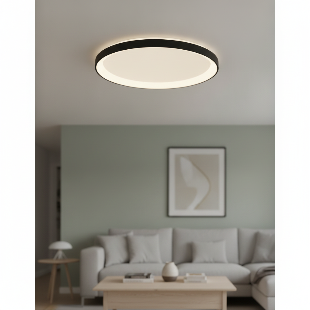 Lyora Design plafonnierePertino Ø 48cm zwart - 110331