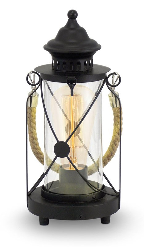 Eglo Tafellamp Bradford antiek zwart - 49283