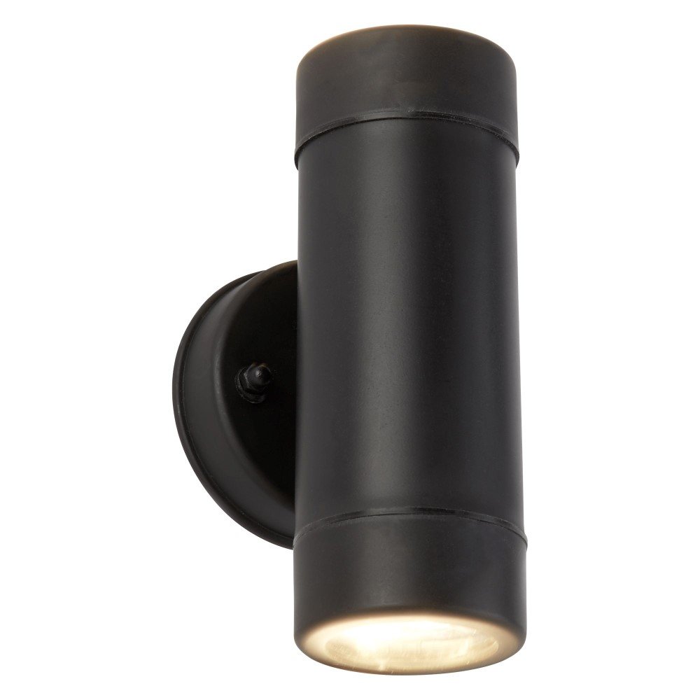 Searchlight Kunststof wandspot Coastal Up - Down 2-lichts zwart - 7592-2BK