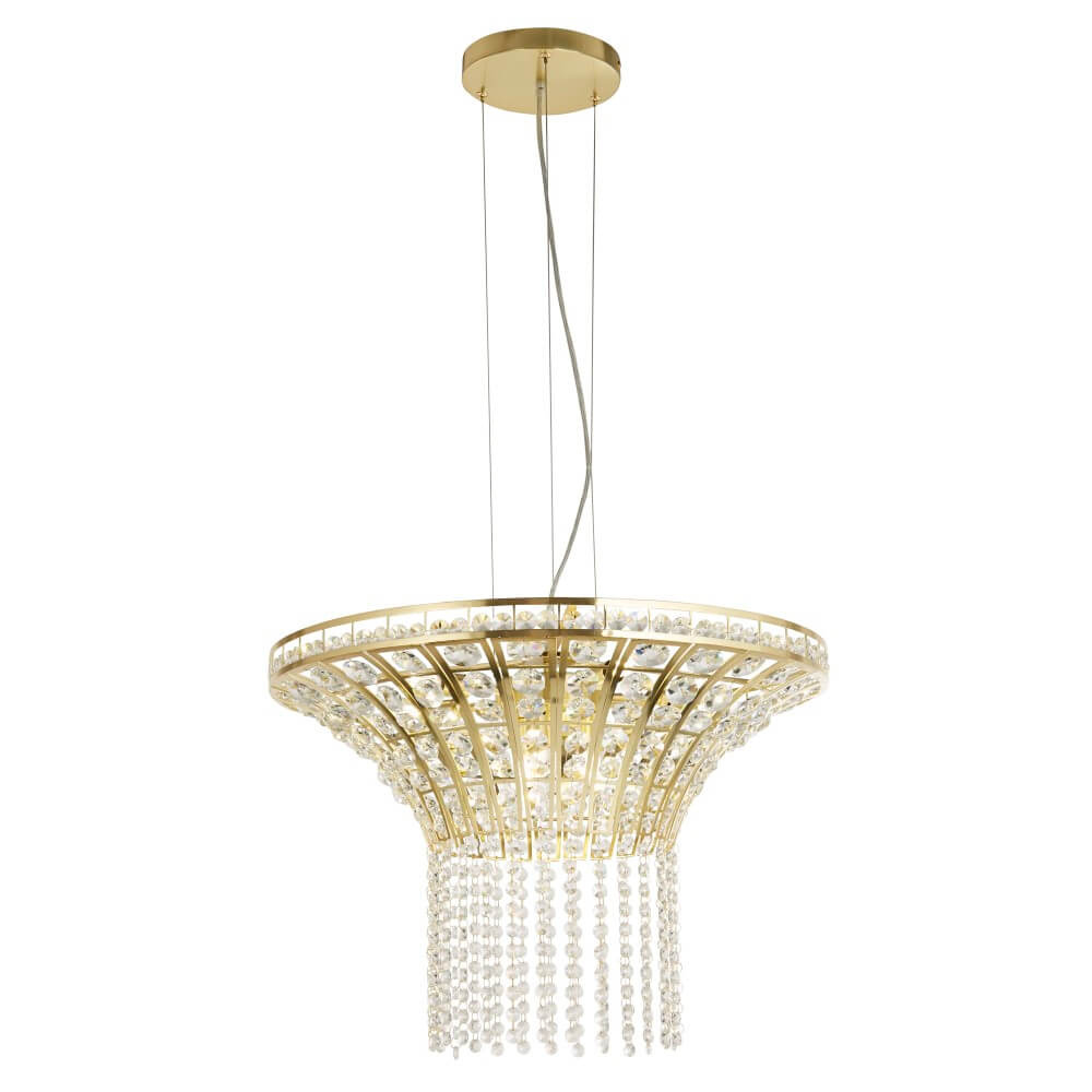 Searchlight Ronde hanglampGemma goud - 68511-8SB