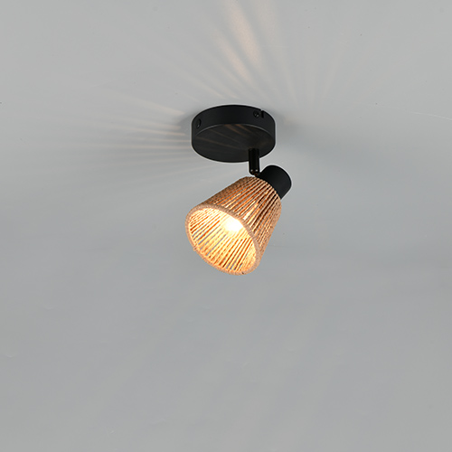 Trio Plafondlamp Natrel enkel bruin - R86491036