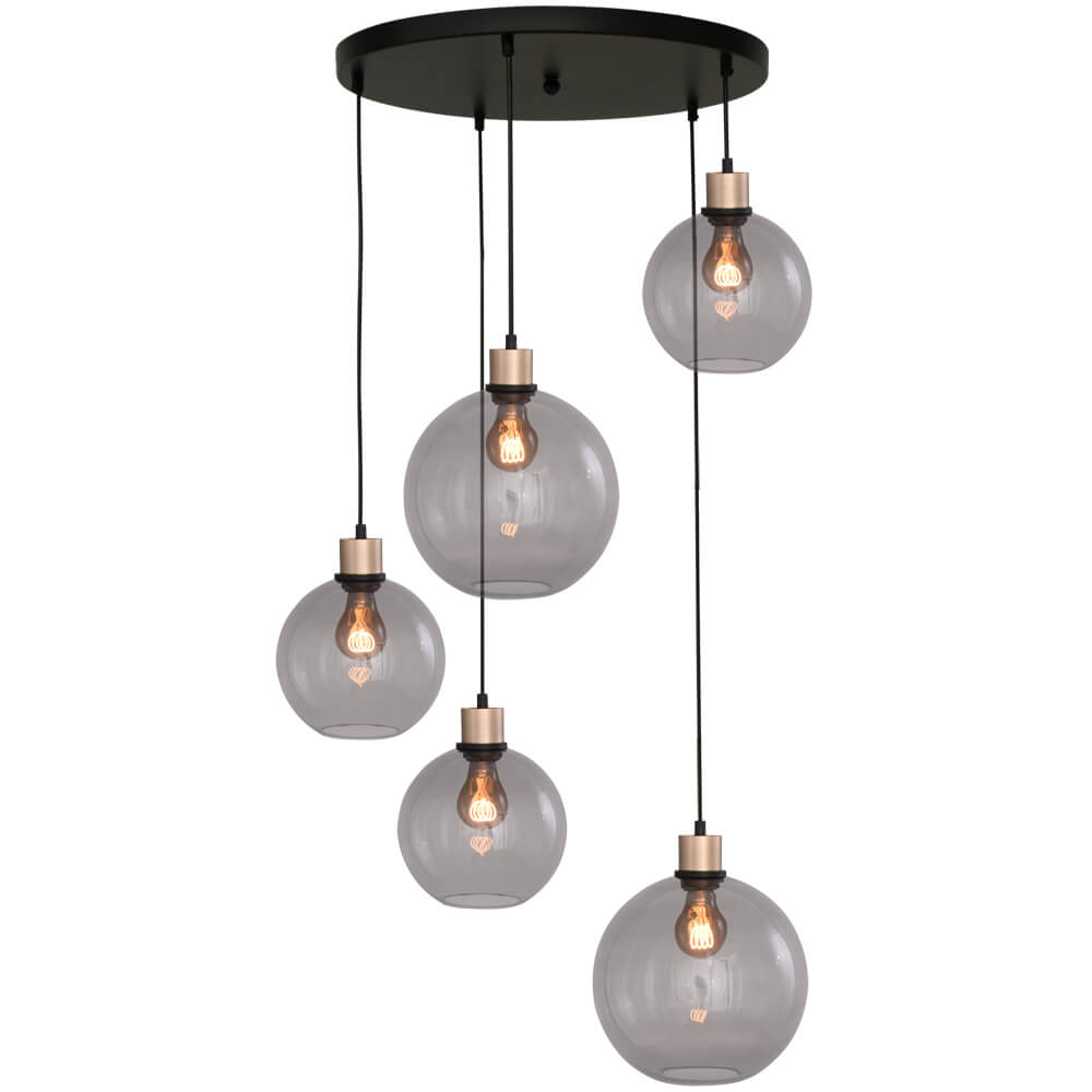 Masterlight Vide hanglamp Lazise goud met zwart - 2642-05-02-50-5-2025