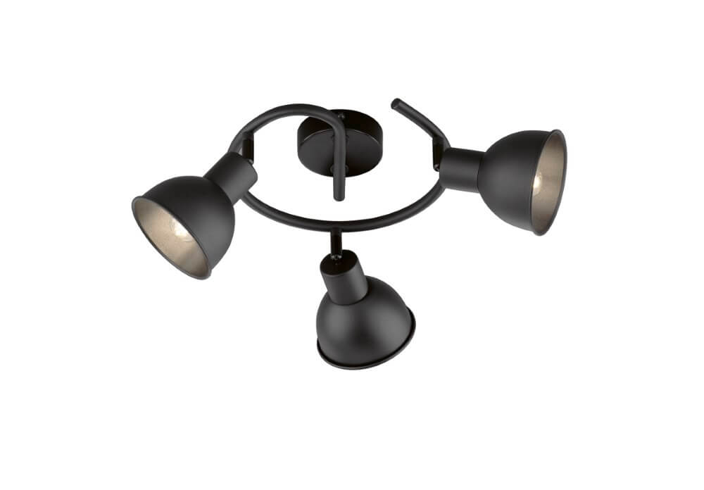 Fischer & Honsel Mat zwarte plafondspotSpeedy - 21247 afbeelding