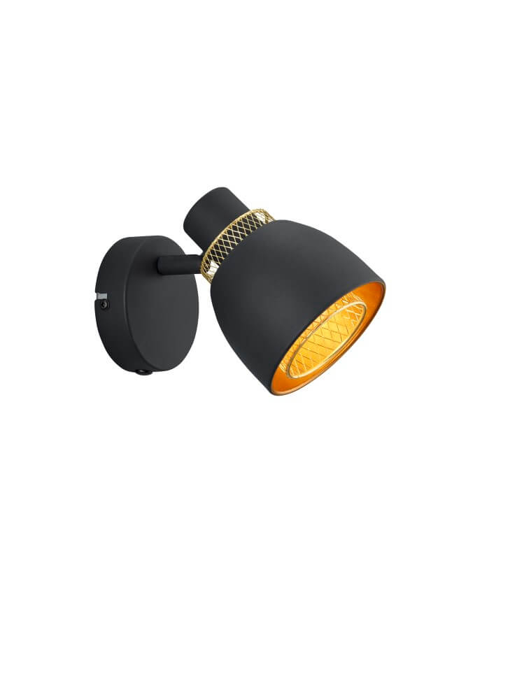 Trio Zwarte plafondlampPunch - R80811032