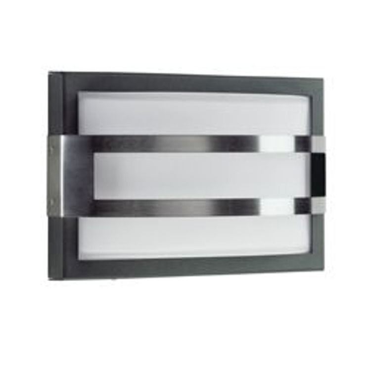Albert Buitenlamp RVS wandHemisphere antraciet - 626180