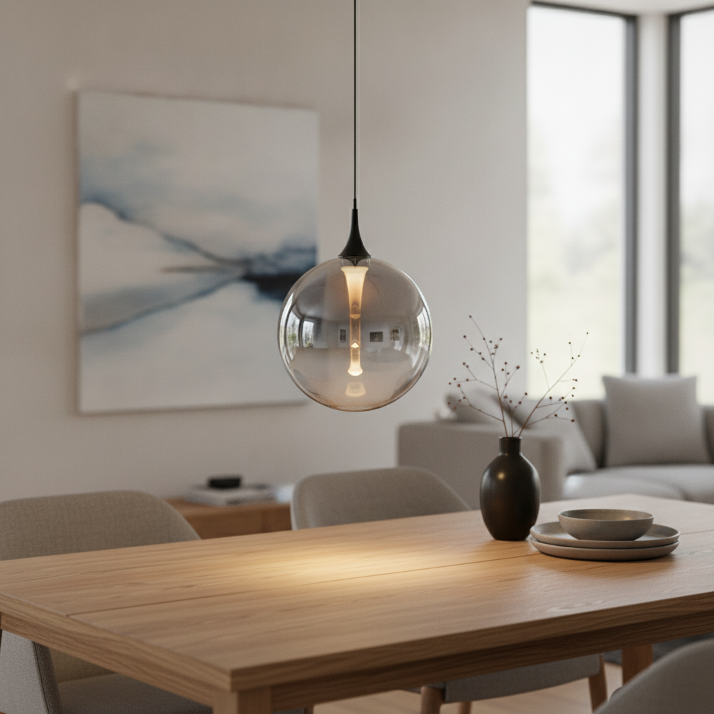 Lyora HanglampOrenda enkel smoke glas - 9416957