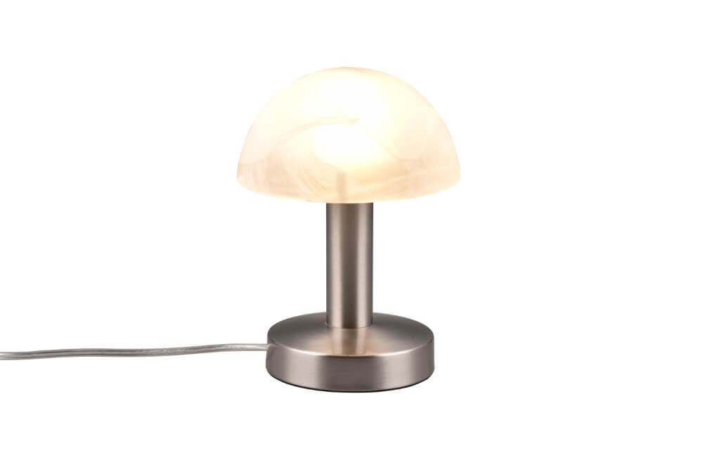 Trio TafellampjeFynn Ii nikkel met wit glas - 599100107