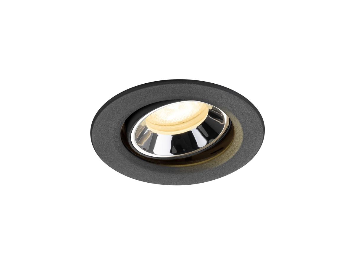 SLV InbouwspotNuminos Move XS zwart/chroom 3000K - 55gr - 1009351