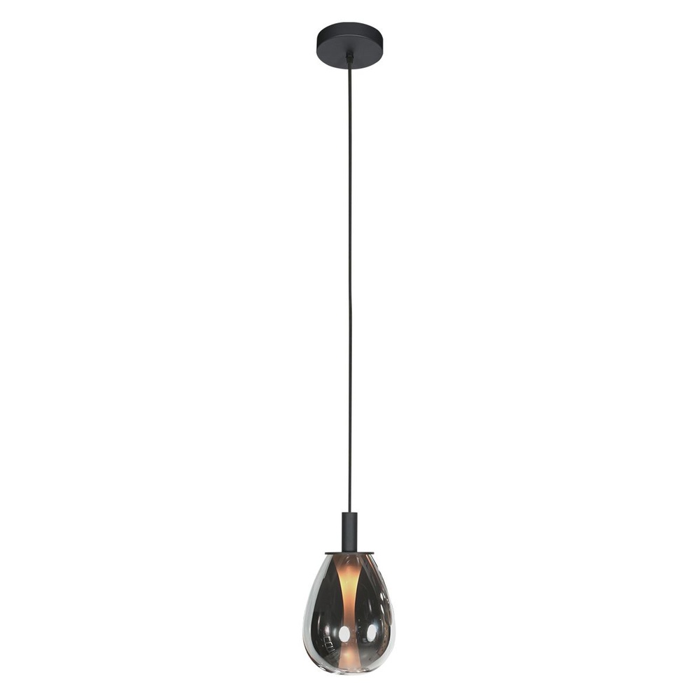 Steinhauer HanglampGlimsy 1-lichts zwart Ø 14,5cm - 4200ZW